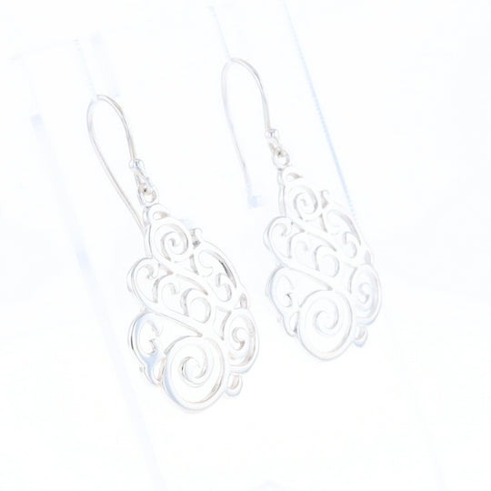 Drop Dangle Swirl Fishhook Earrings