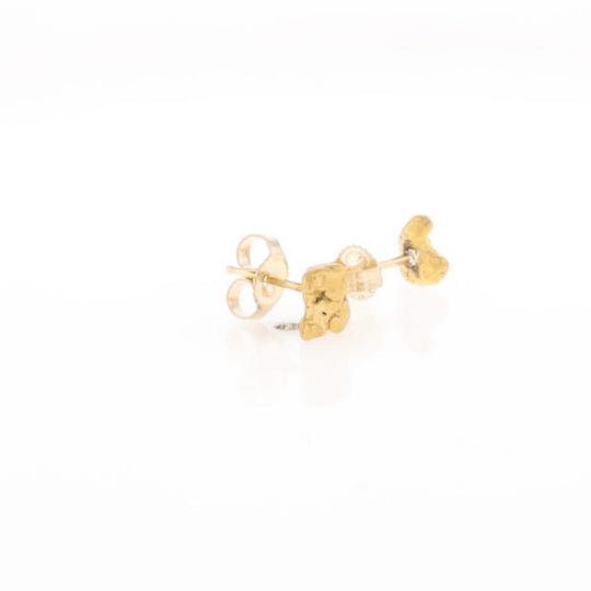 Natural Gold Nugget Earrings