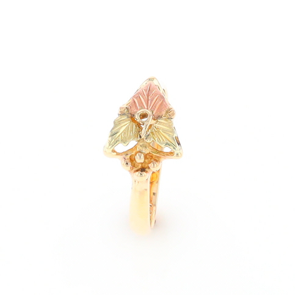 Black Hills Gold Grape Leaf Ring