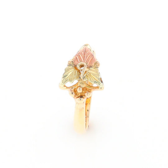 Black Hills Gold Grape Leaf Ring