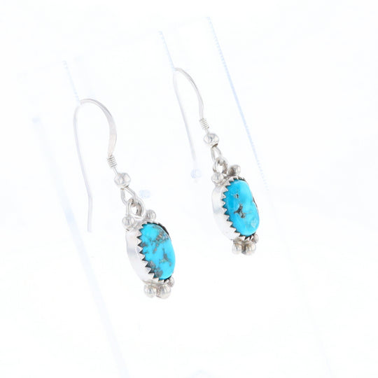 Native Dangle Turquoise Bead Earrings