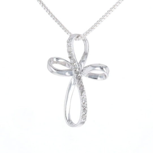 Open Loop Cross Necklace