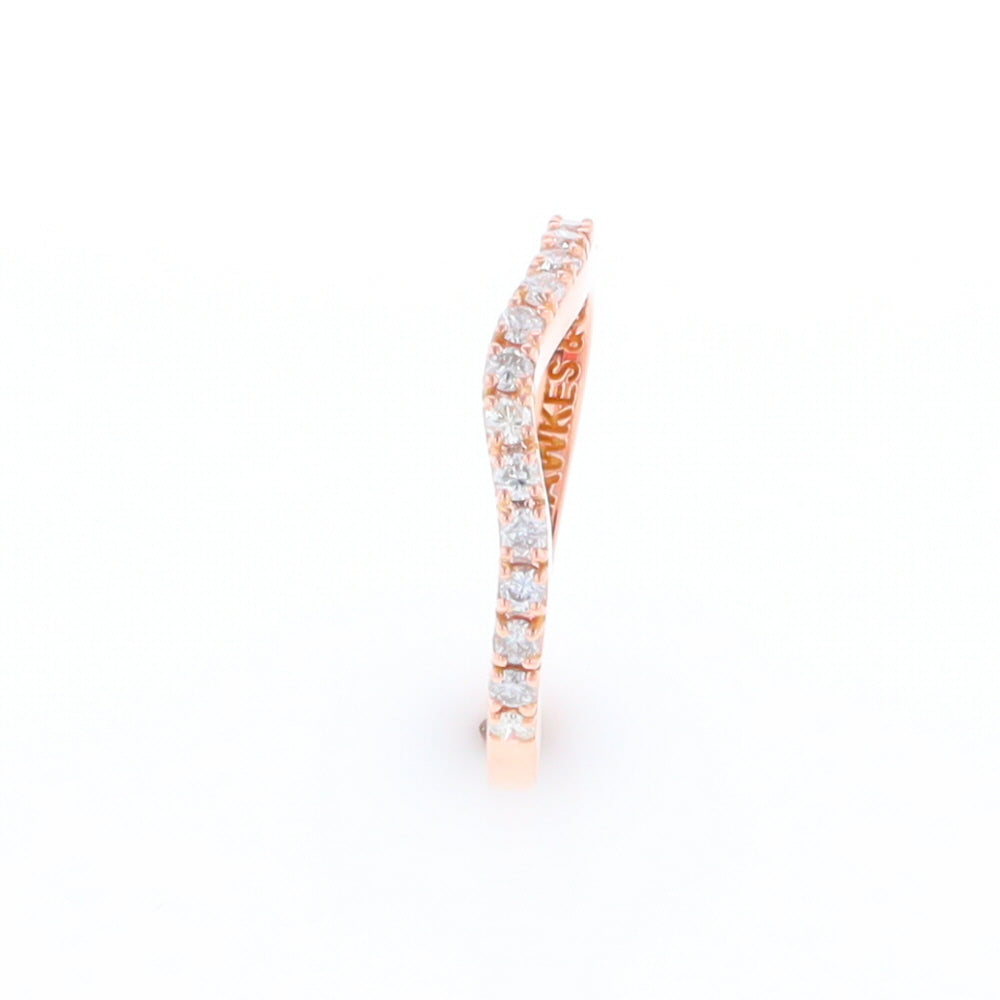 Rose Gold Diamond Wedding Band