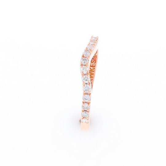 Rose Gold Diamond Wedding Band