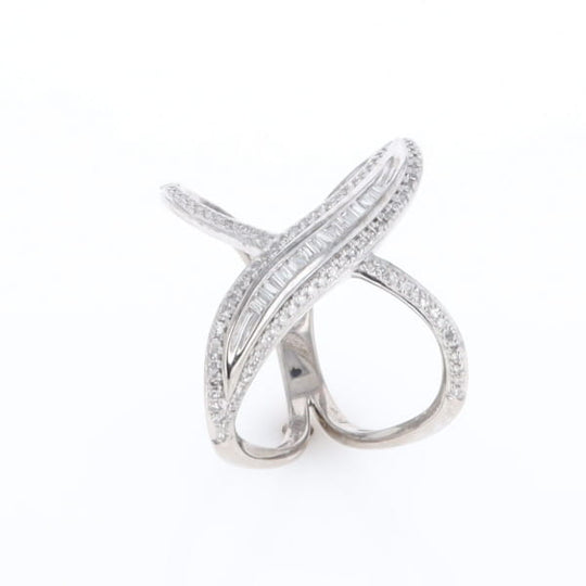 Dramatic Bypass Diamond Ring