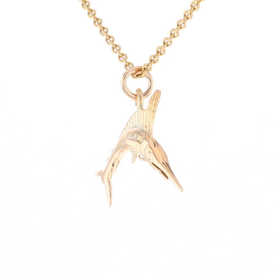 Gold Sailfish Pendant