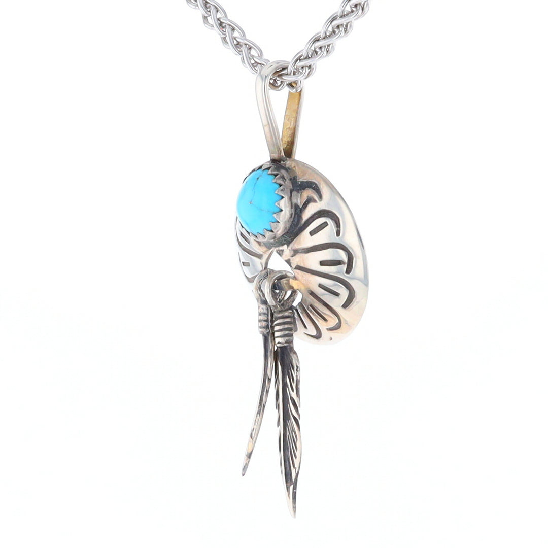 Turquoise Dream Catcher Pendant