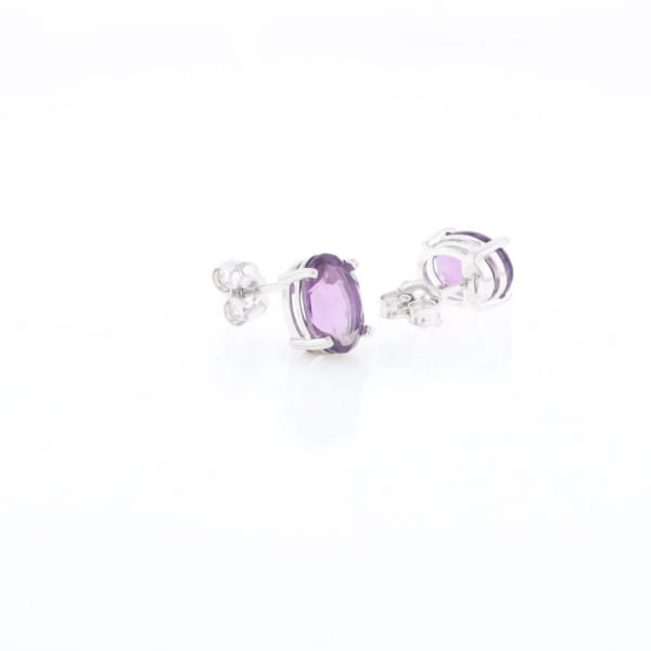 Amethyst Stud Earrings