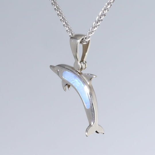 Opal Pendant Inlaid Sea Life Dolphin