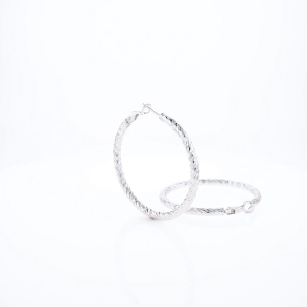 Diamond Cut Hoops
