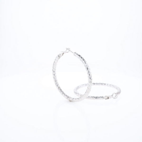 Diamond Cut Hoops