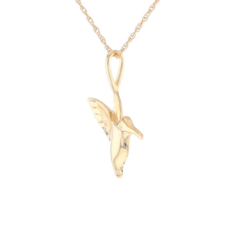 Gold Hummingbird Charm