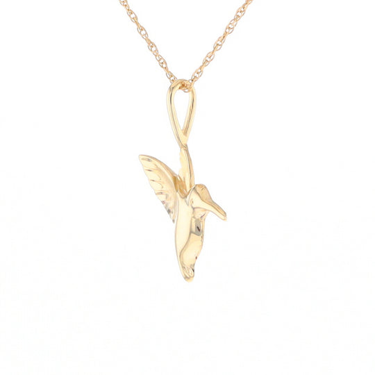 Gold Hummingbird Charm