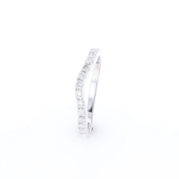 Diamond Contour Wedding Band