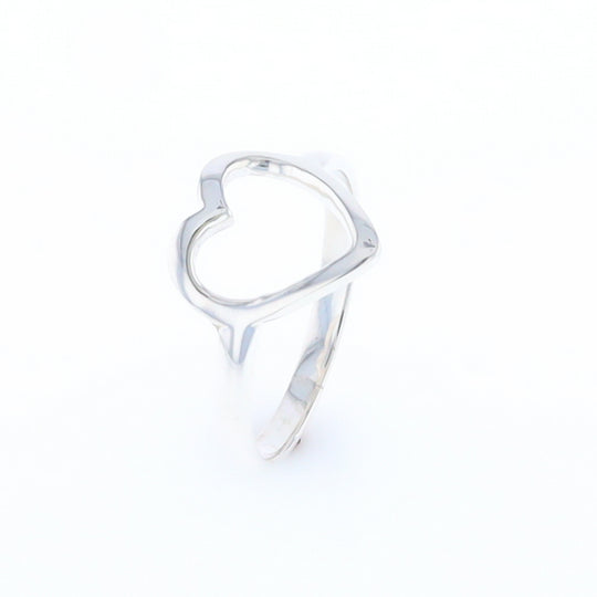 Sterling Silver Open Heart Ring