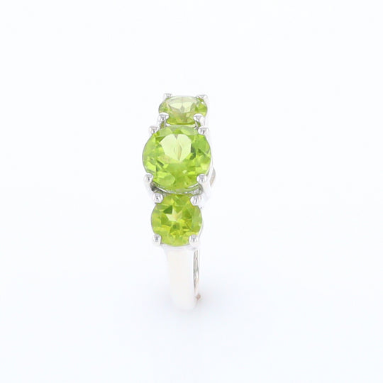 Three Peridot Ring