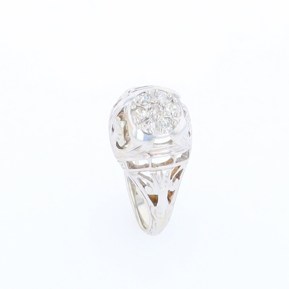 Vintage Cluster Diamond Ring