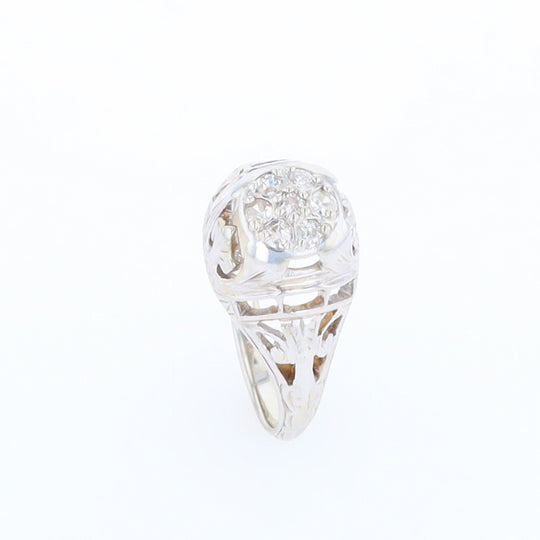 Vintage Cluster Diamond Ring