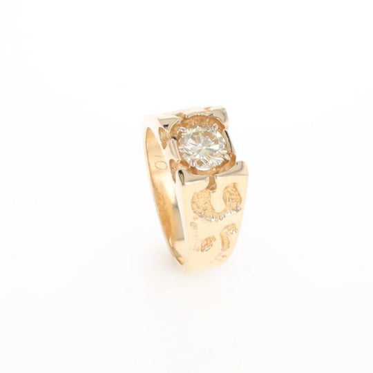 Men's Faux Nugget Style Diamond Ring