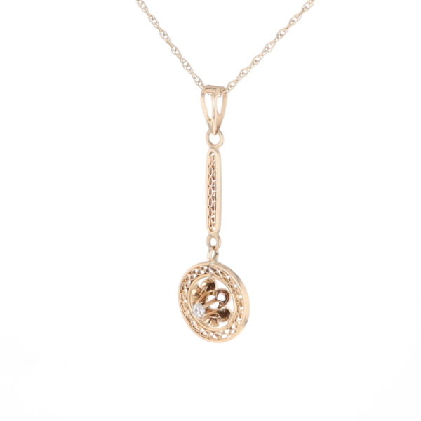 Buttercup Filigree Vintage Pendant