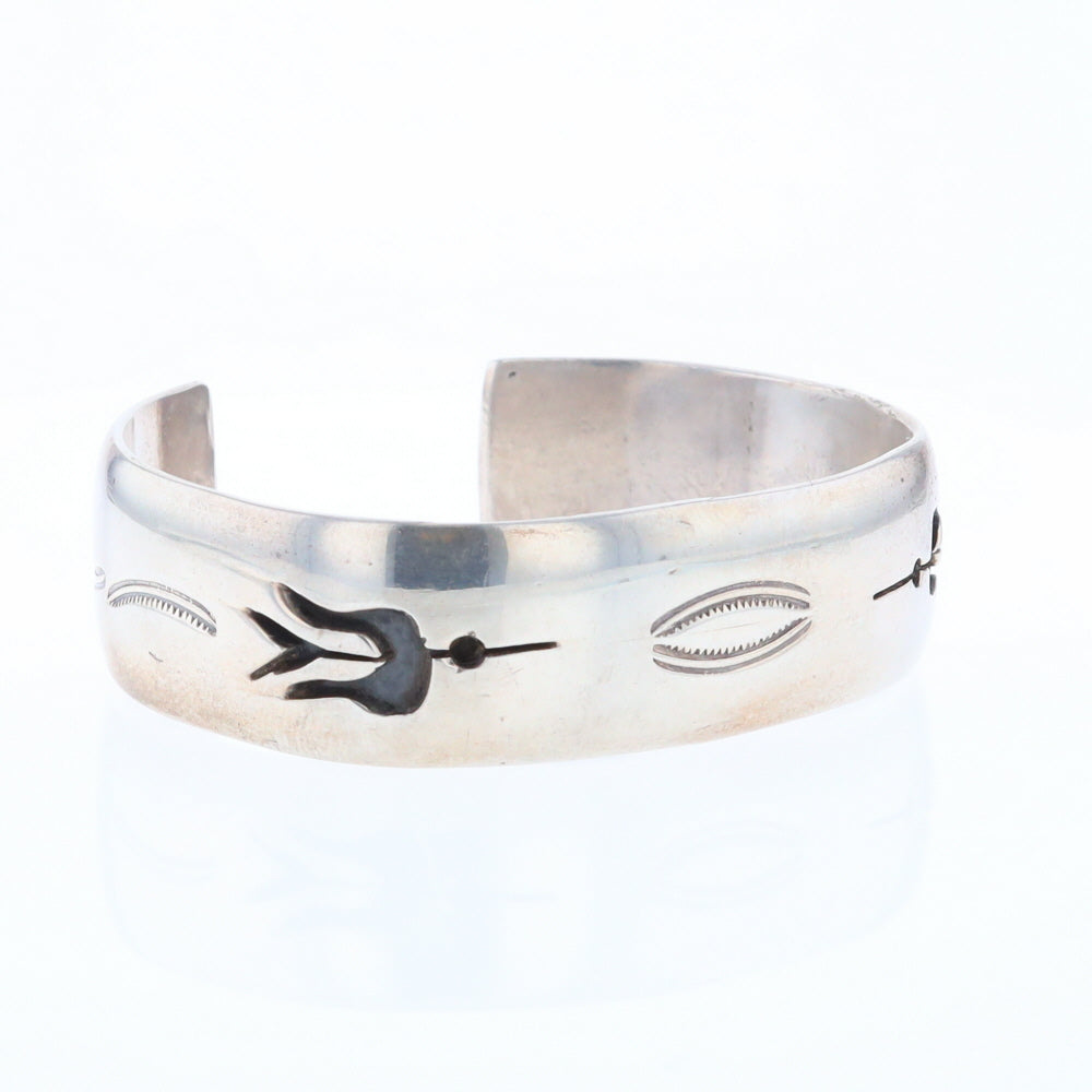 Native Silver Bird Cuff Bracelet