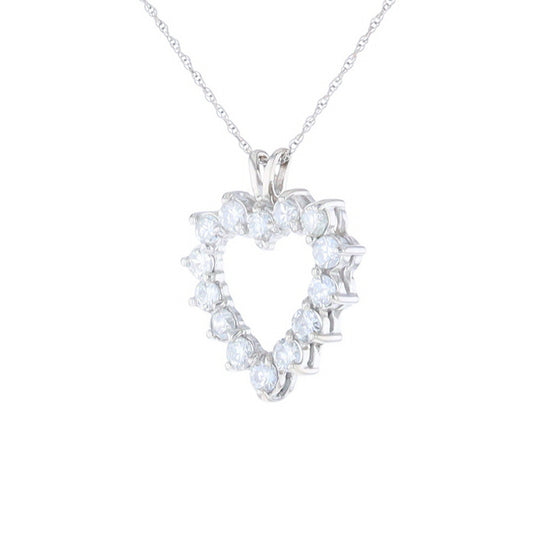 Open Heart Diamond Pendant