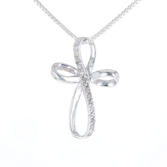 Open Loop Cross Necklace