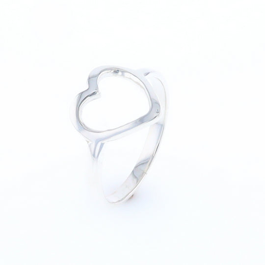 Sterling Silver Open Heart Ring