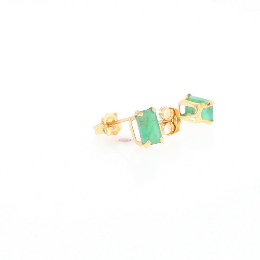 Emerald Stud Earrings