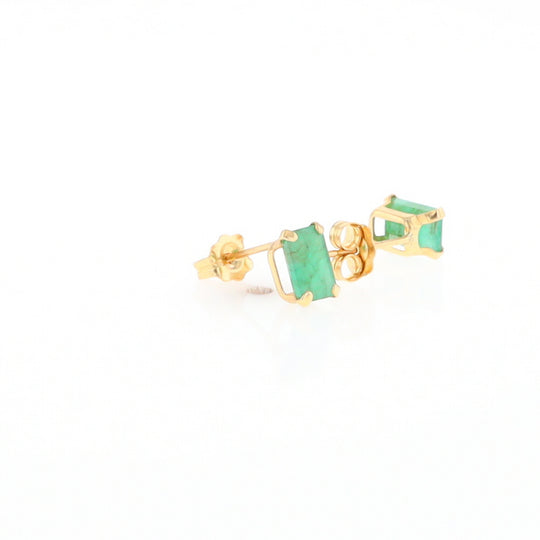 Emerald Stud Earrings