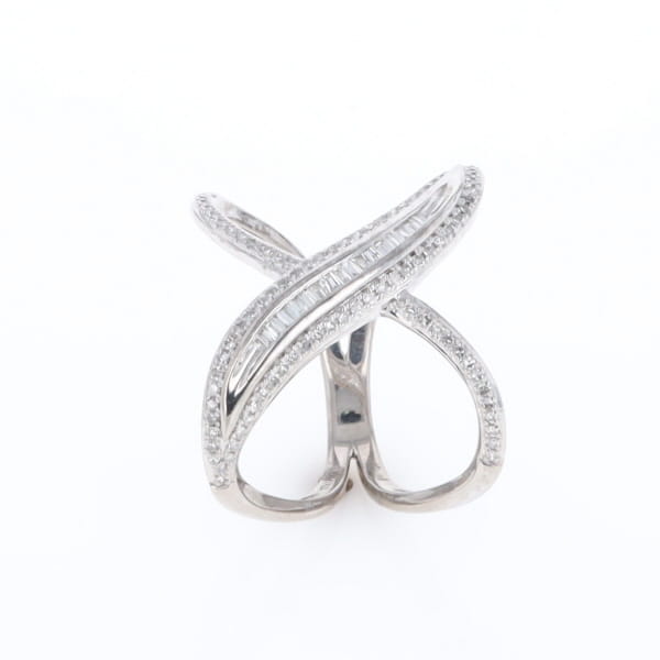 Dramatic Bypass Diamond Ring