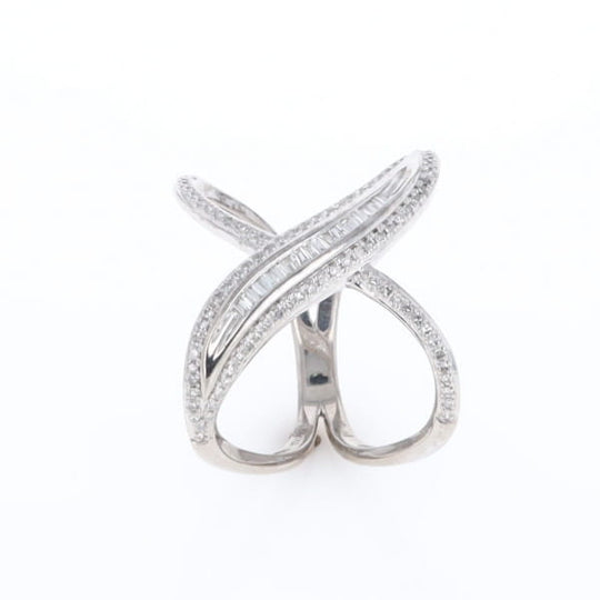 Dramatic Bypass Diamond Ring