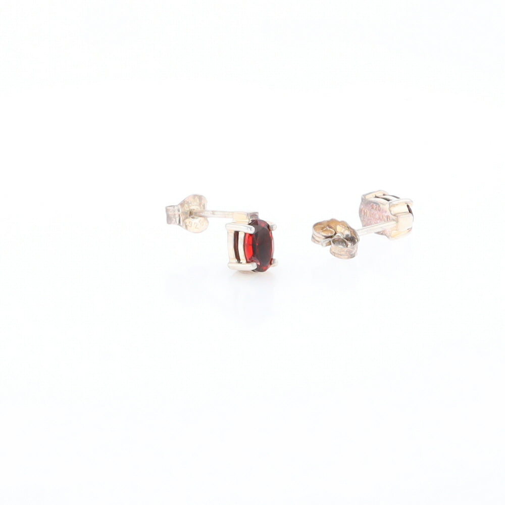 Garnet Stud Earrings