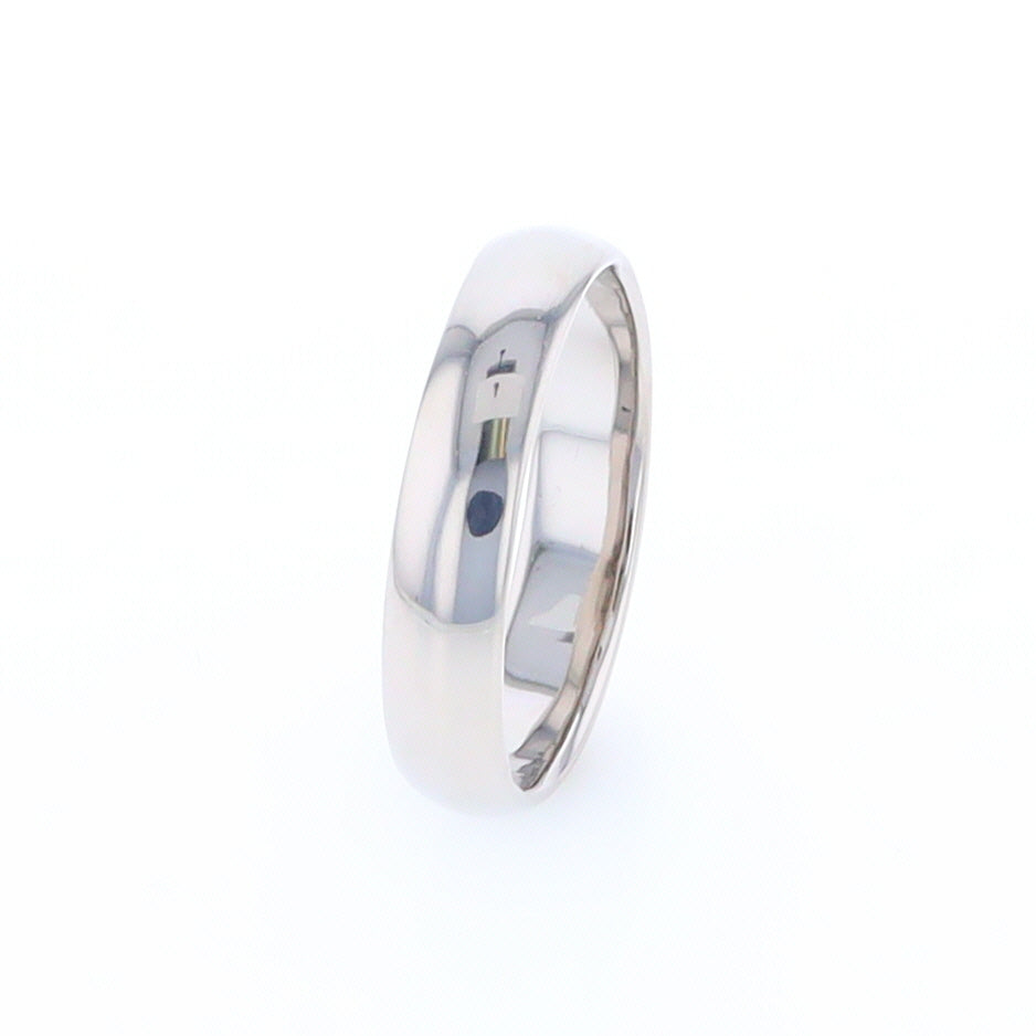 White Gold Standard Fit Wedding Band