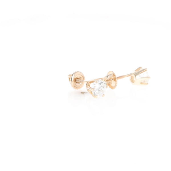1.1ct 6-Prong Round Diamond Solitaire Studs