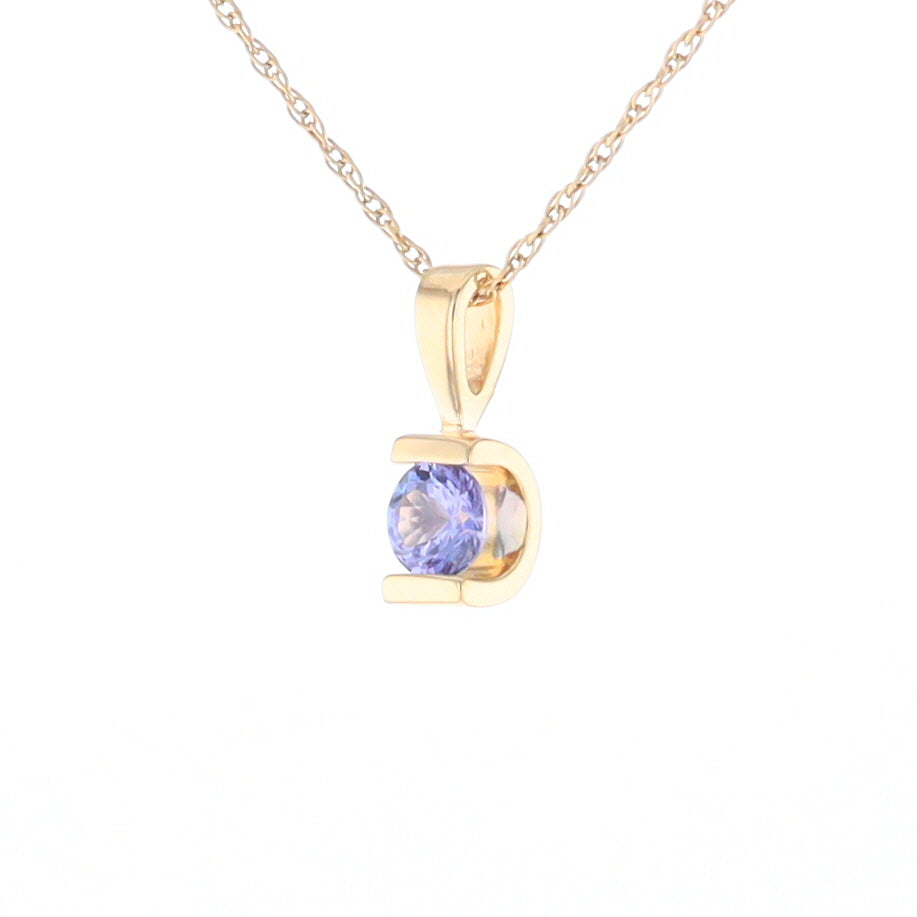 Solitaire Tanzanite Pendant