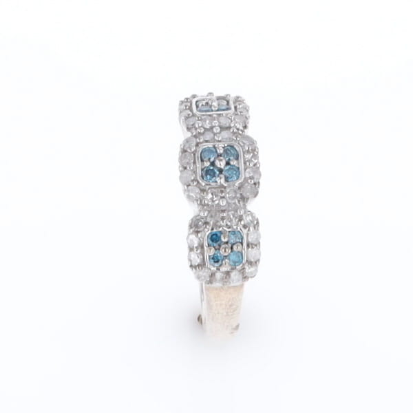 Triple Diamond Halo Ring