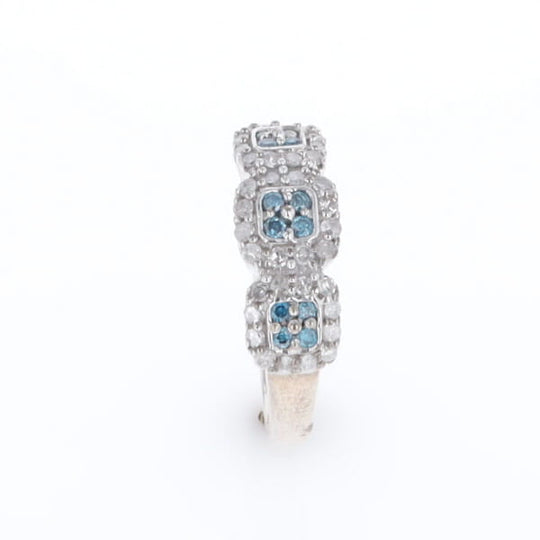 Triple Diamond Halo Ring