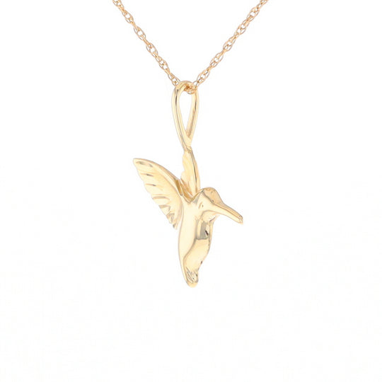 Gold Hummingbird Charm