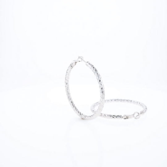 Diamond Cut Hoops