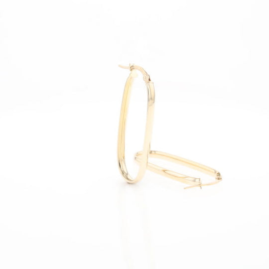 Flat Saddleback Hoop Earrings