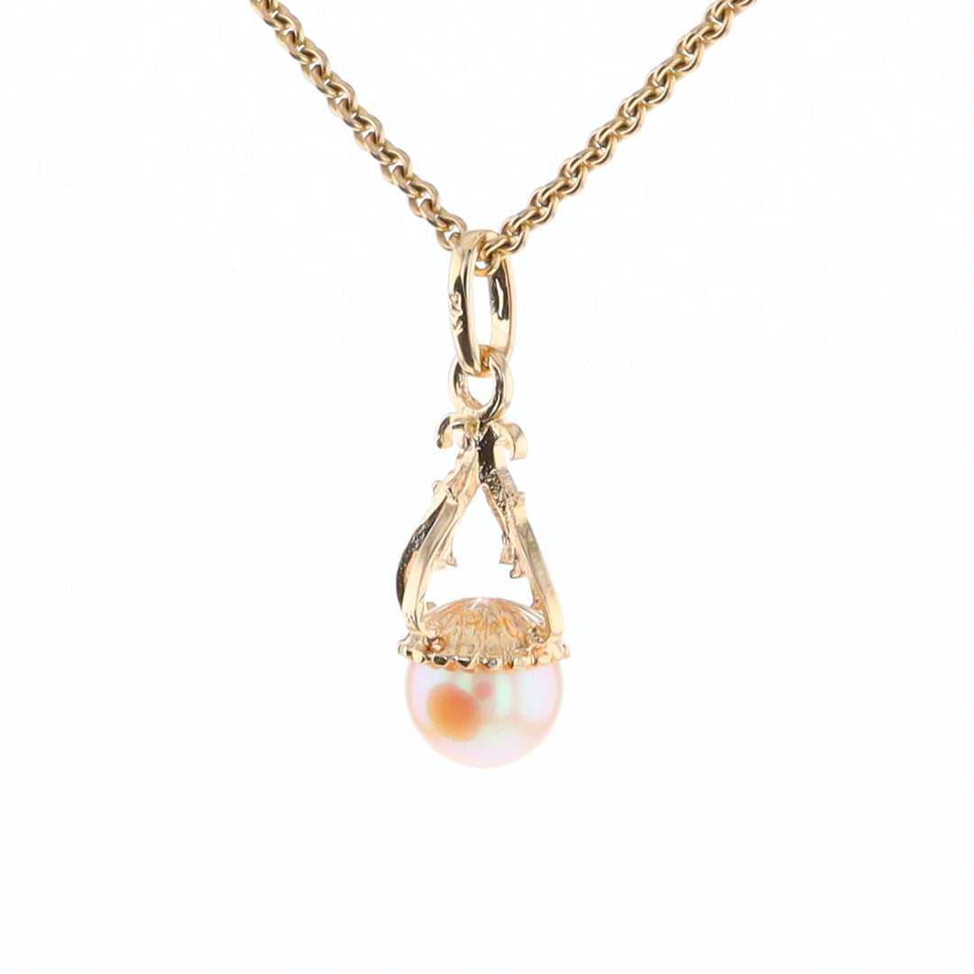 Swirl Chandelier Pearl Pendant