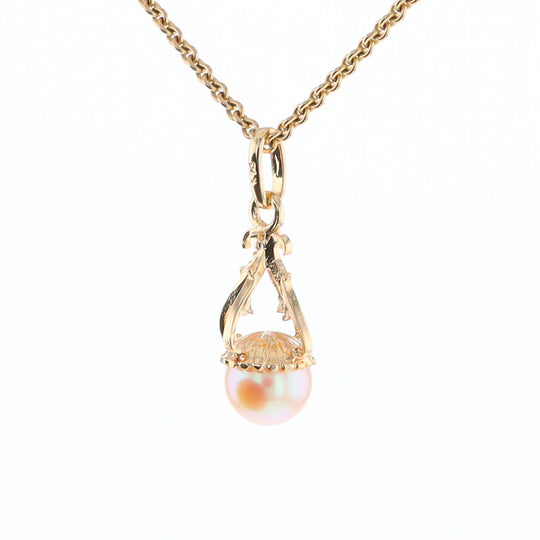 Swirl Chandelier Pearl Pendant