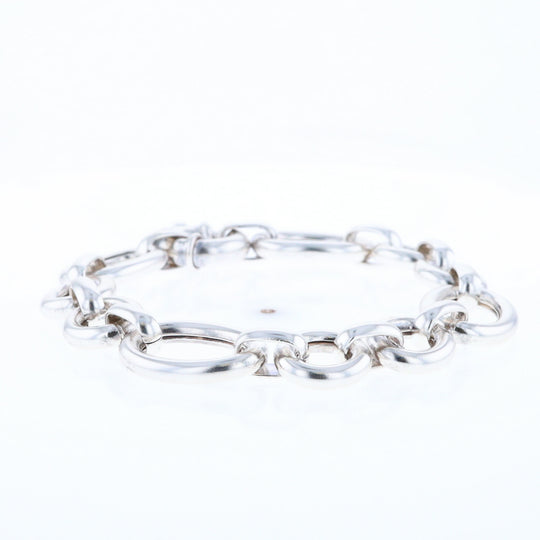 Sterling Silver Open Cable Link Bracelet