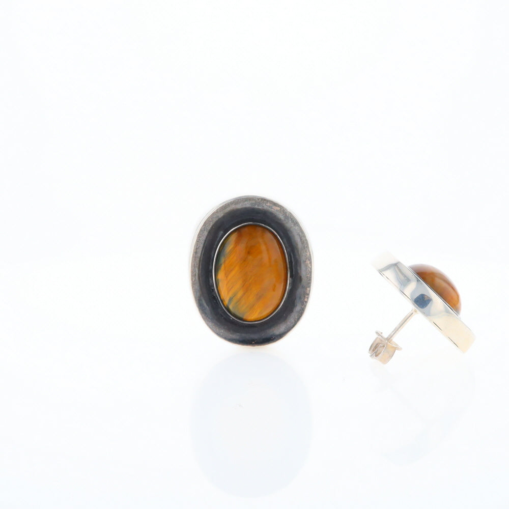 Native Brown Tigers Eye Earrings