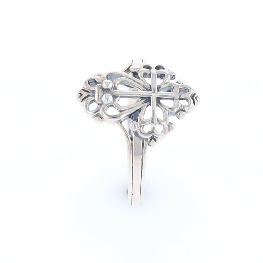 Openwork Cross Ring