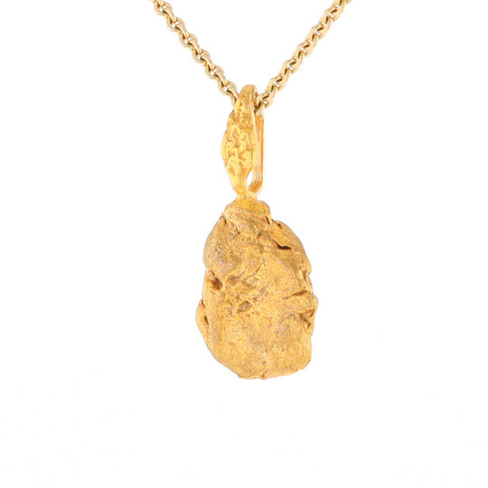 20K Natural Gold Nugget Pendant