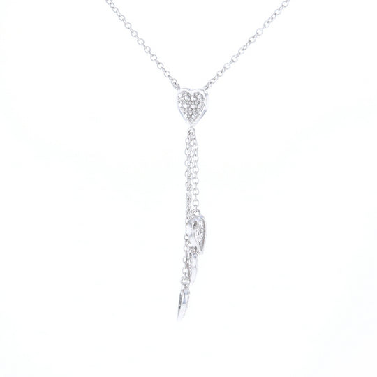 14K Triple Heart Necklace