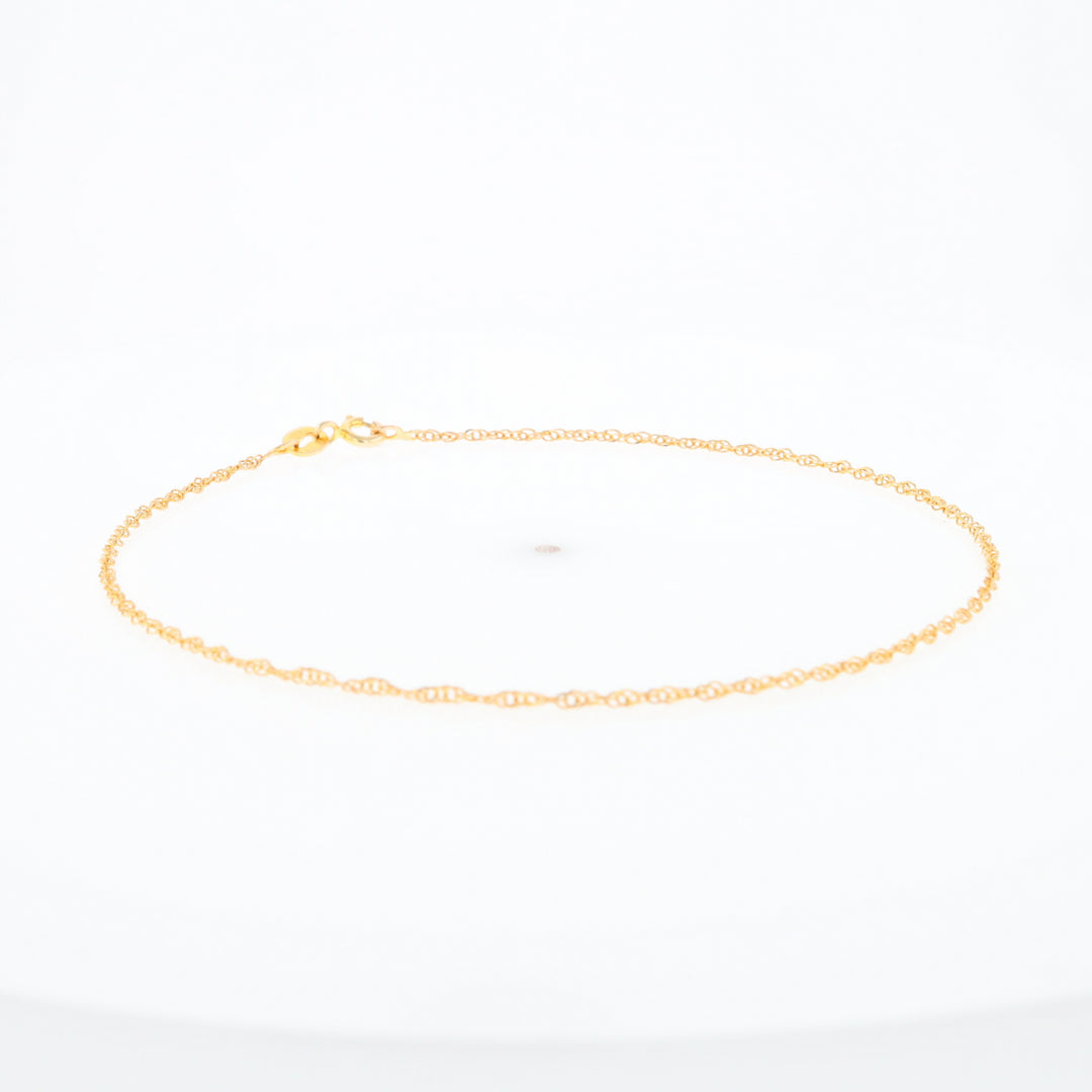 Gold Singapore Anklet