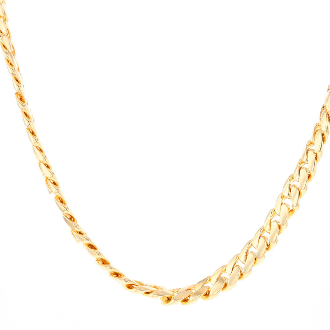 22.25" Curb Link Chain 14K Gold